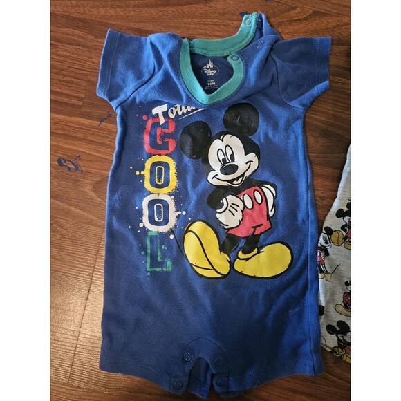 18-24m 2t Disney Mickey Mouse Toddler Clothes Bundle Lot Shirt, Pj, Romper - Picture 5 of 8